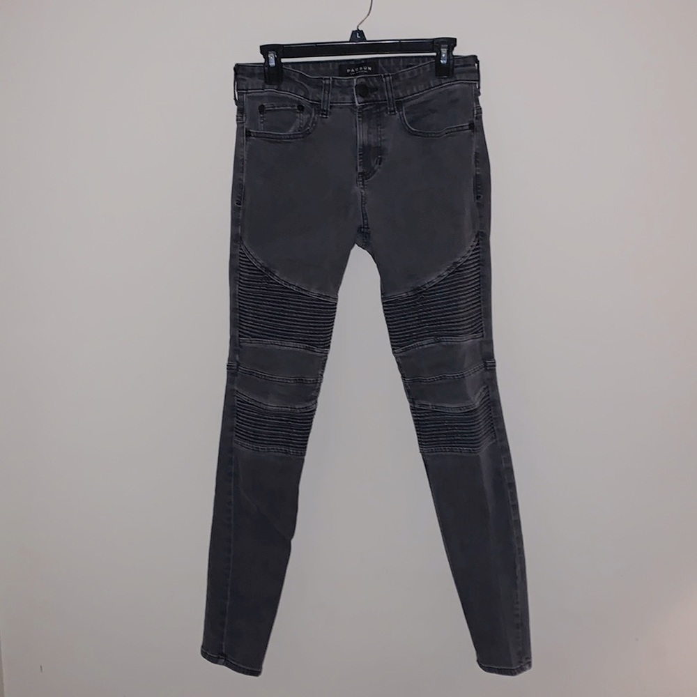 PACSUN Faded Black Moto “Stacked Skinny” jeans